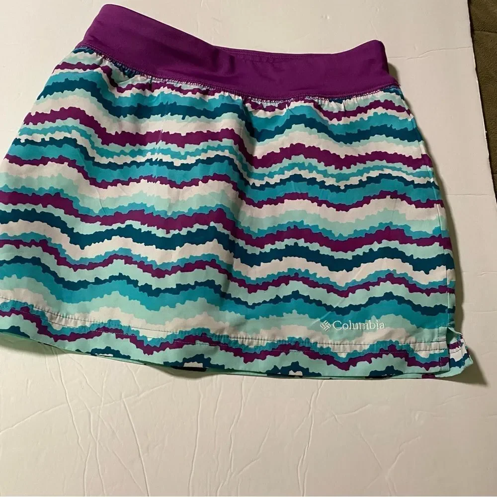 Columbia girls Ripple Maker Board swimsuit Skort skirt bottom omni shade 10-12